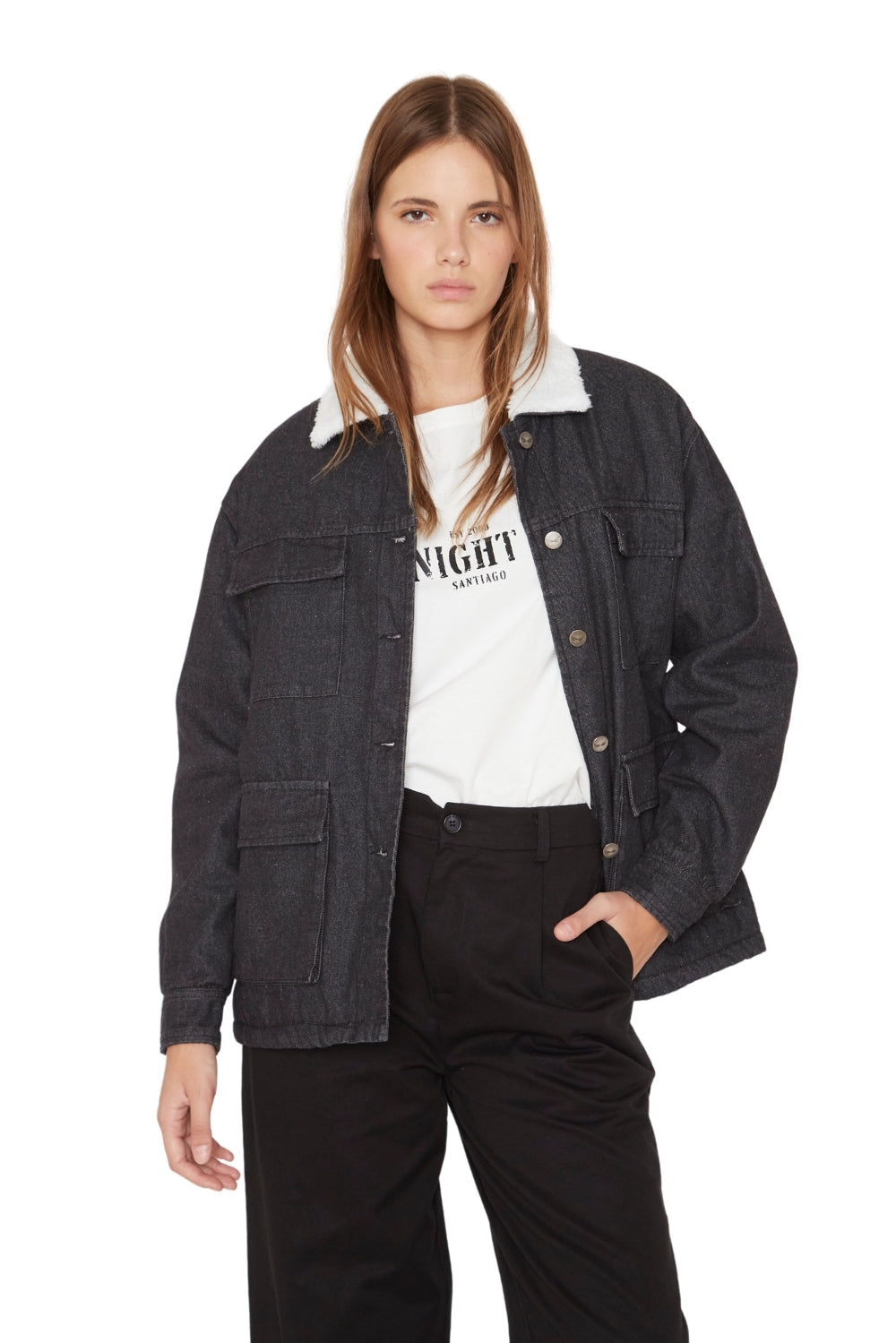 Chaqueta James denim negra – Jacinta Tienda