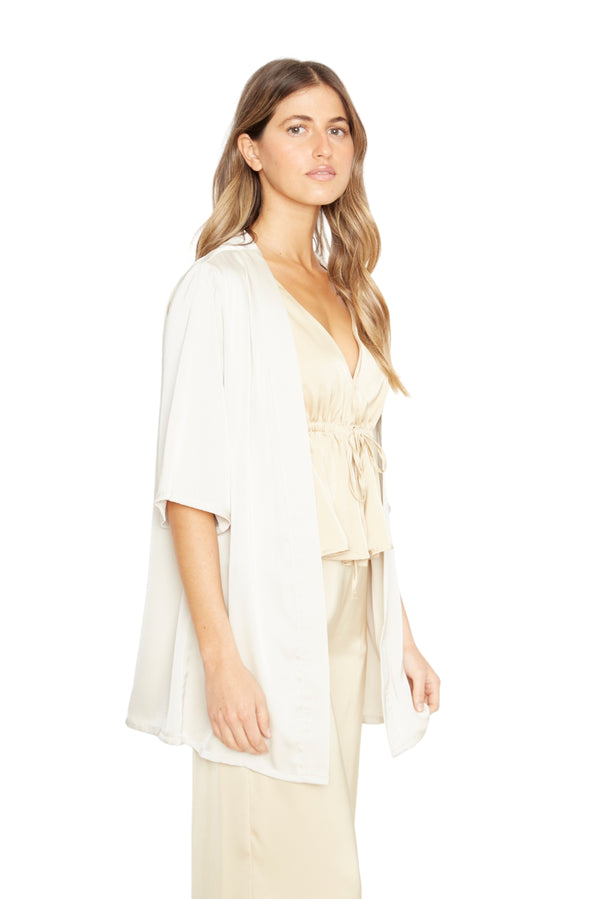 Kimono Lis satin dorado