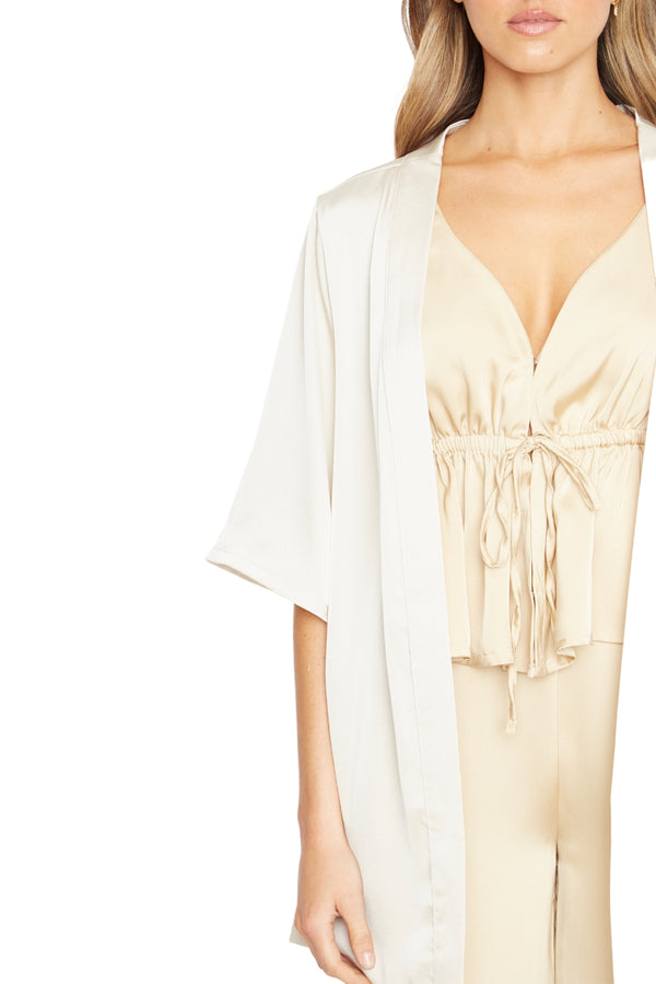 Kimono Lis satin dorado