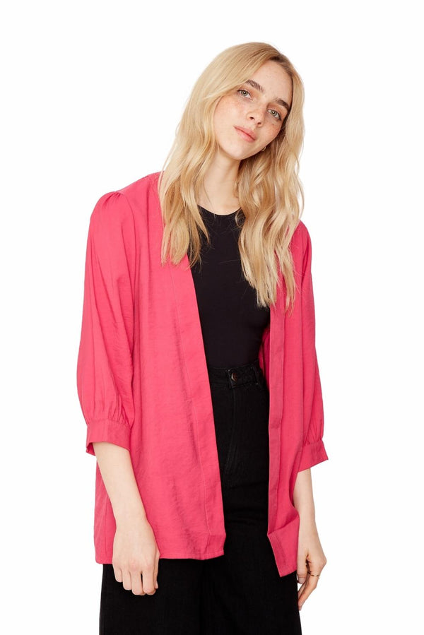 Kimono Eva corto fucsia