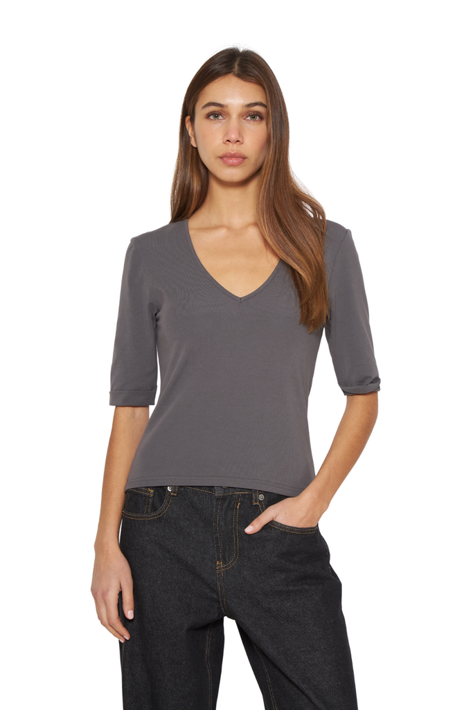 Polera Cami café