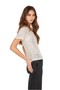 Polera Glam manga corta crudo