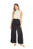 Pantalón Greta largo satin negro