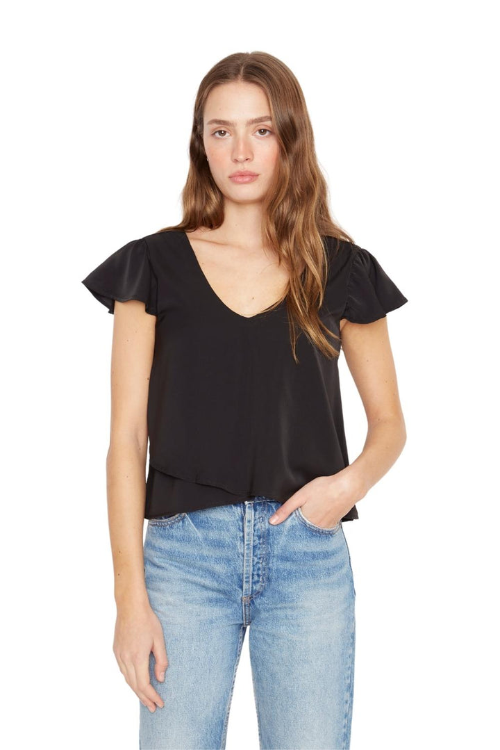 Polera Sara manga corta III negra