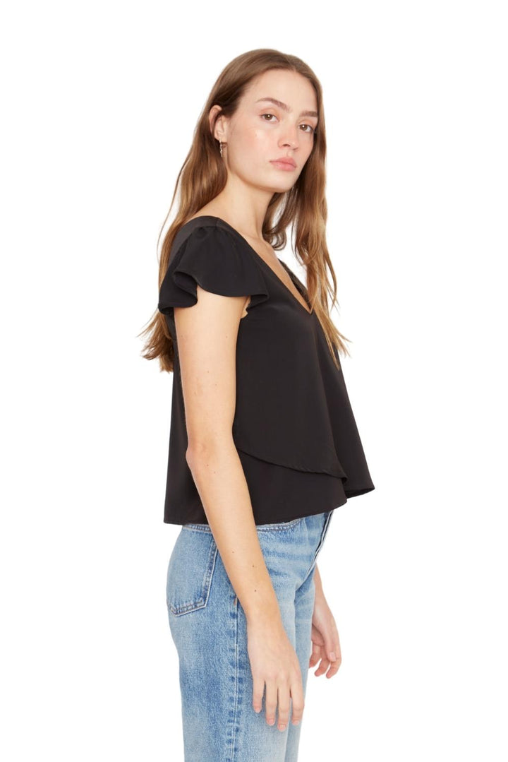 Polera Sara manga corta III negra