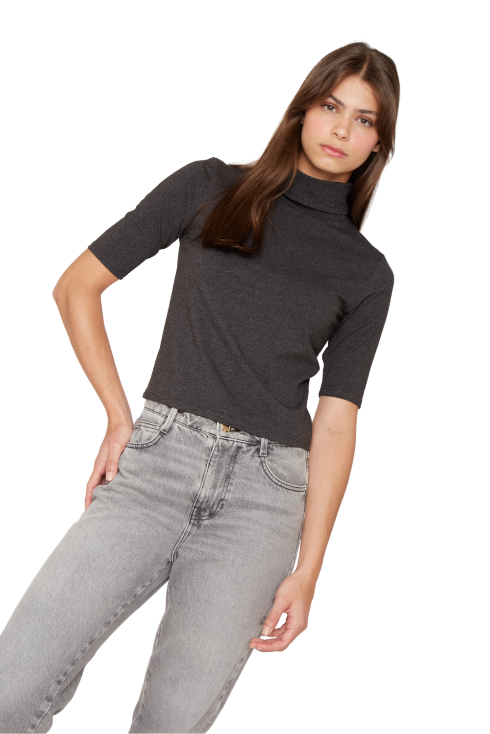 Polera Consu gris oscura