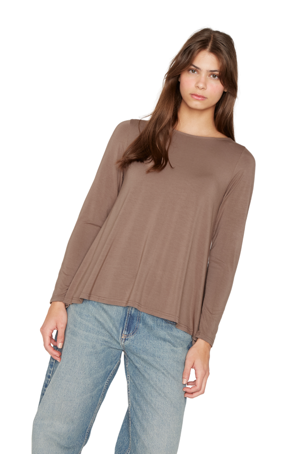 Polera Bianca Campana café