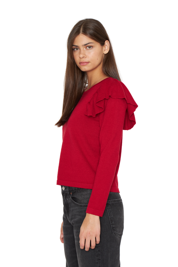 Chaleco Olimpia cherry