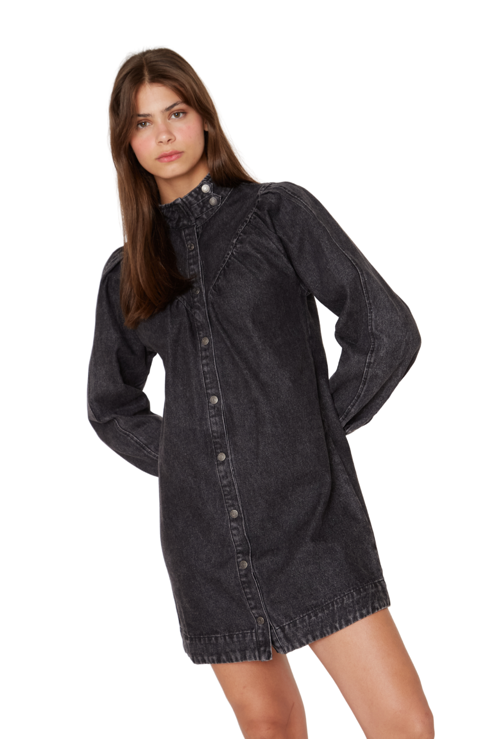 Vestido Denim Porter negro