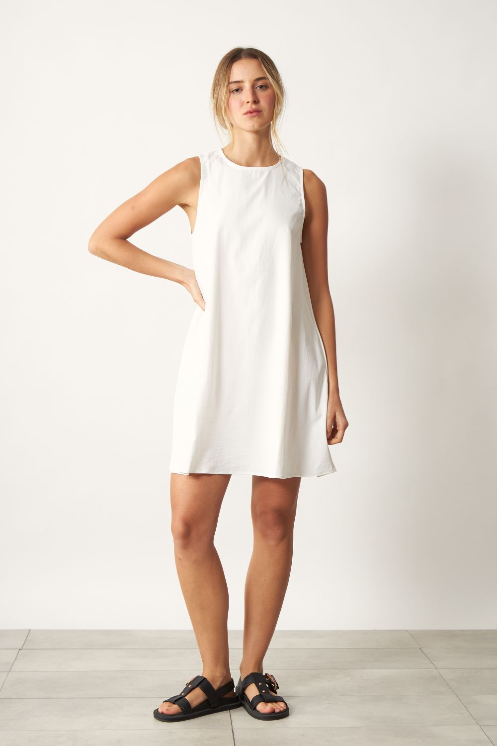 Vestido Elena Corto blanco
