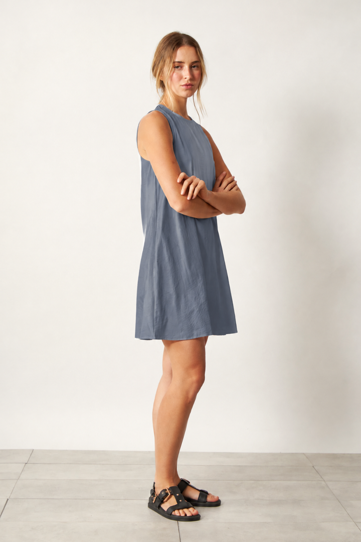 Vestido Elena Corto azul