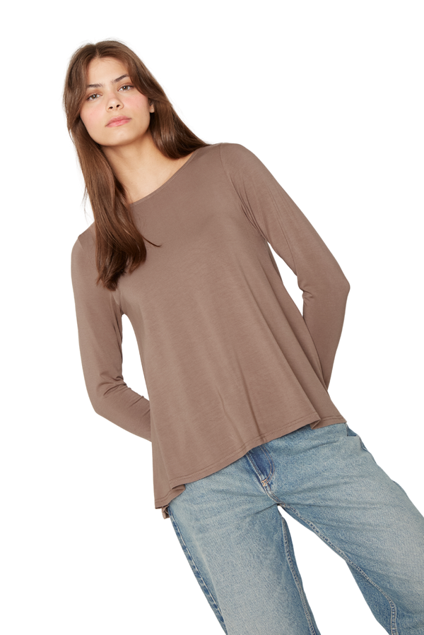 Polera Bianca Campana café
