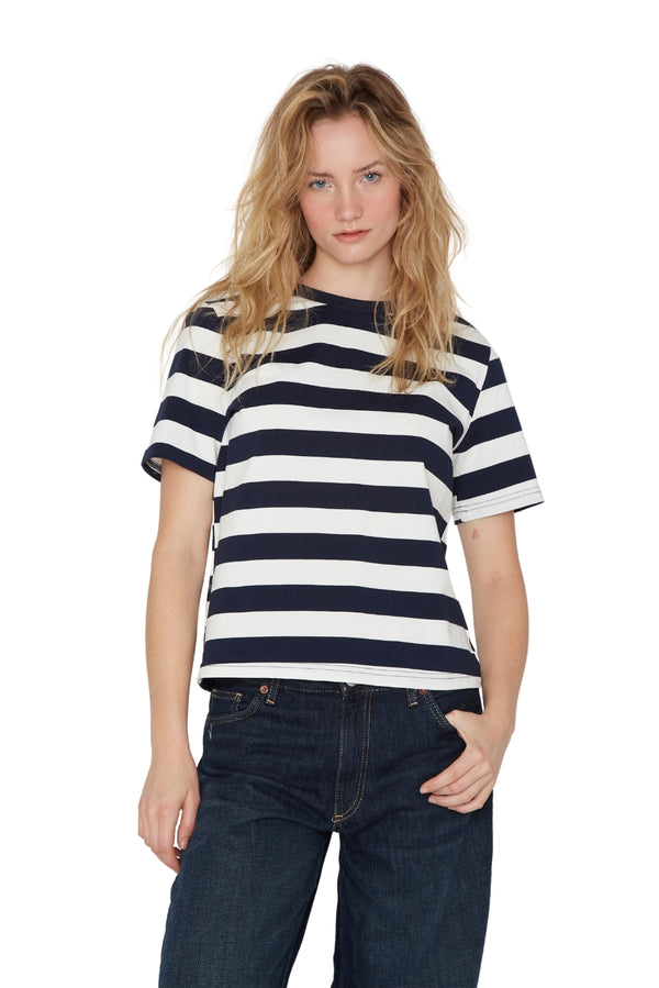 Polera Aspen rayas azul