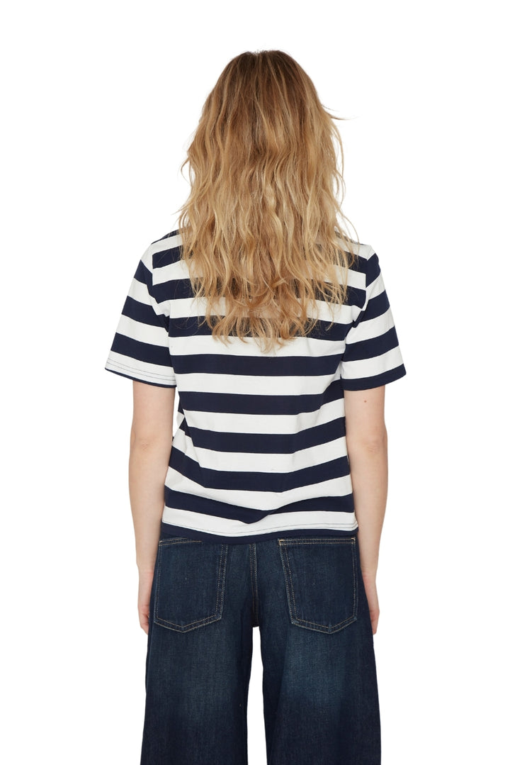 Polera Aspen rayas azul