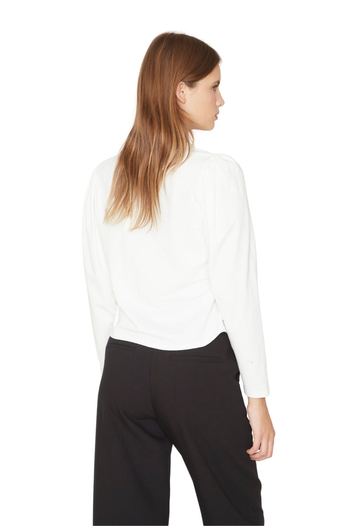 Polera Alicia manga larga blanca