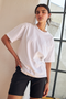 Polera Jacinta PIMA Oversize blanca