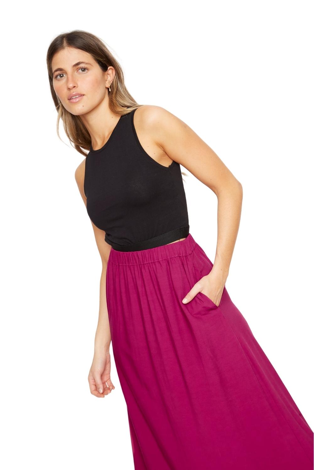 Falda Ana fucsia