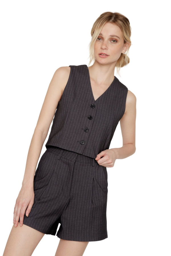 Vest Owen rayas gris