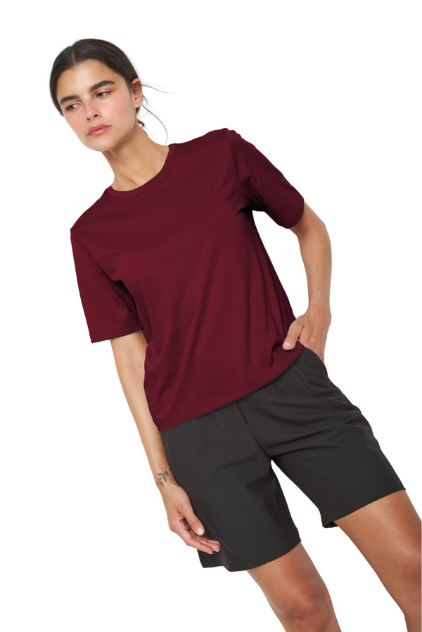 Polera Jacinta Pima burdeo