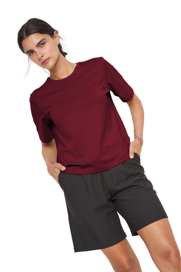 Polera Jacinta Pima burdeo