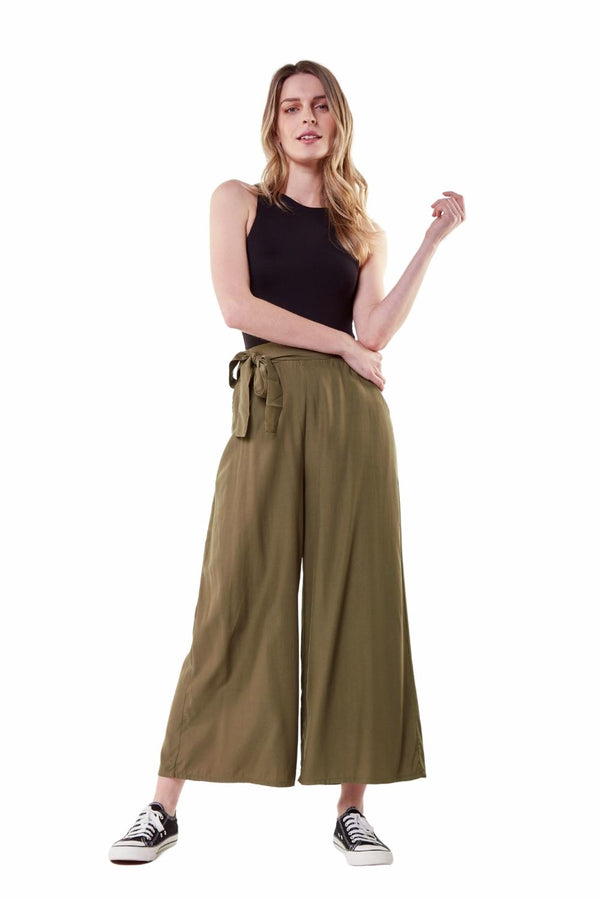 Pantalón Greta midi II verde