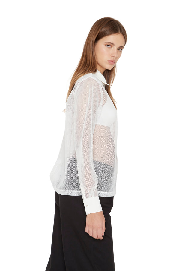 Blusa Sara red blanca