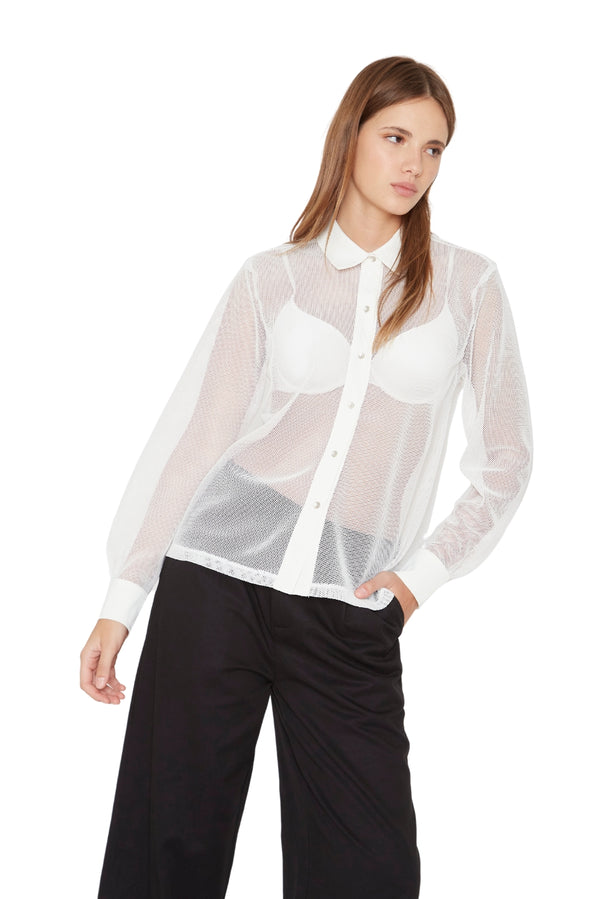 Blusa Sara red blanca
