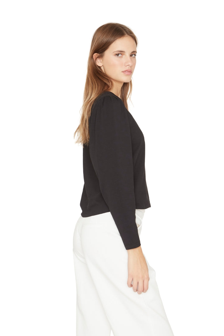 Polera Alicia manga larga negra