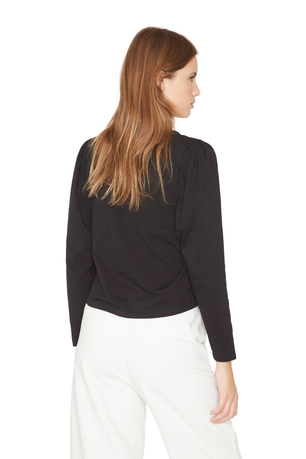 Polera Alicia manga larga negra