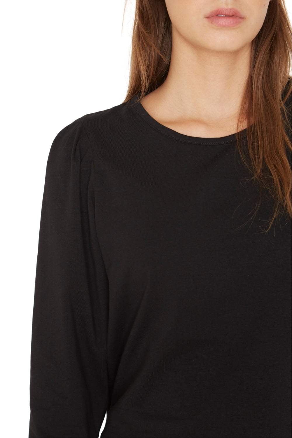 Polera Alicia manga larga negra
