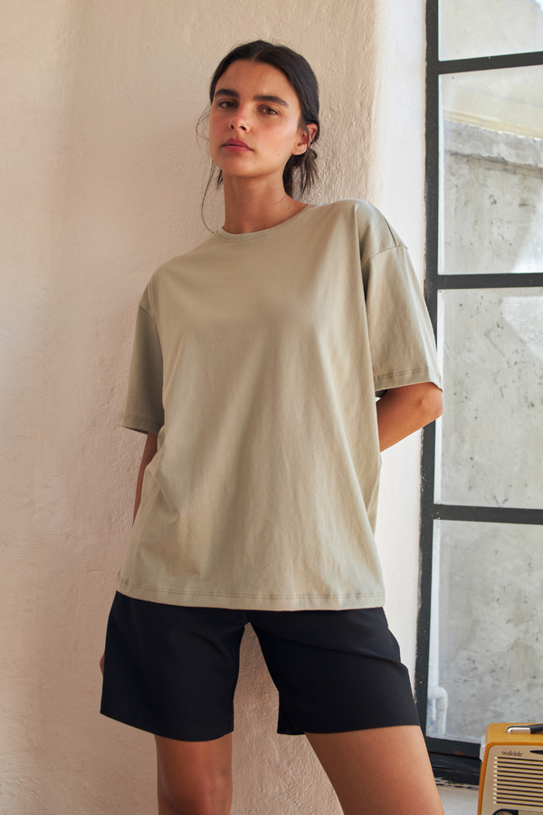 Polera Jacinta PIMA Oversize verde