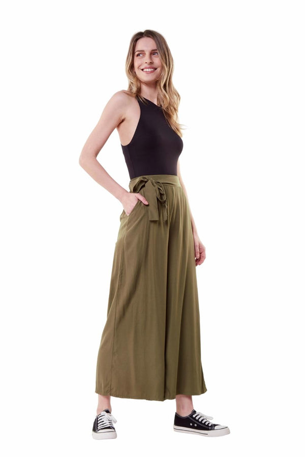 Pantalón Greta midi II verde