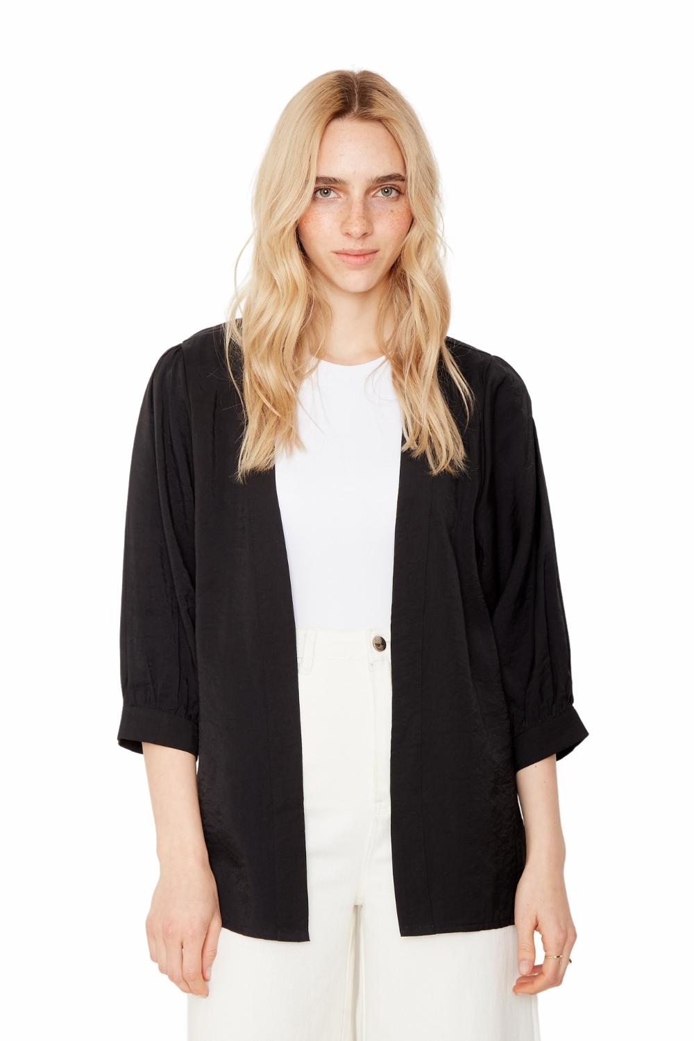 Kimono Eva corto negro