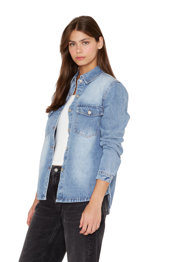 Camisa Porter Bolsillos azul