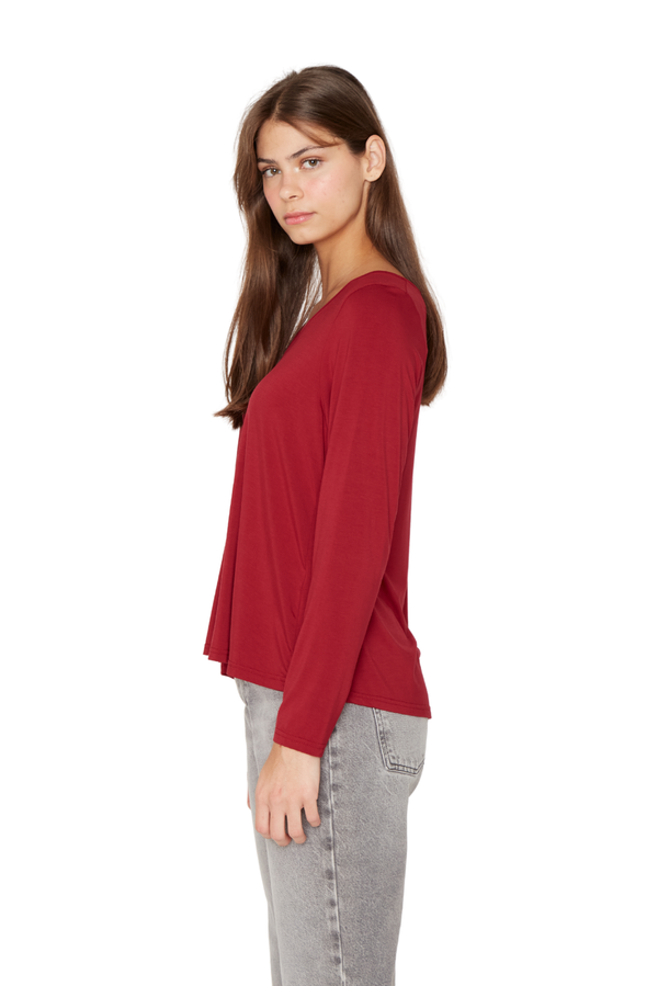 Polera Frida cherry