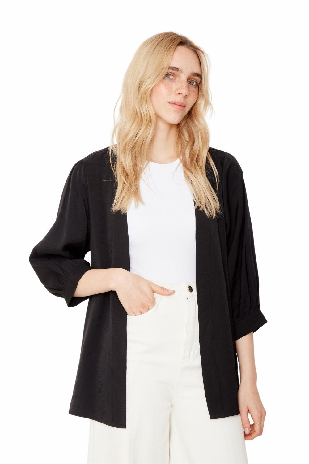 Kimono Eva corto negro