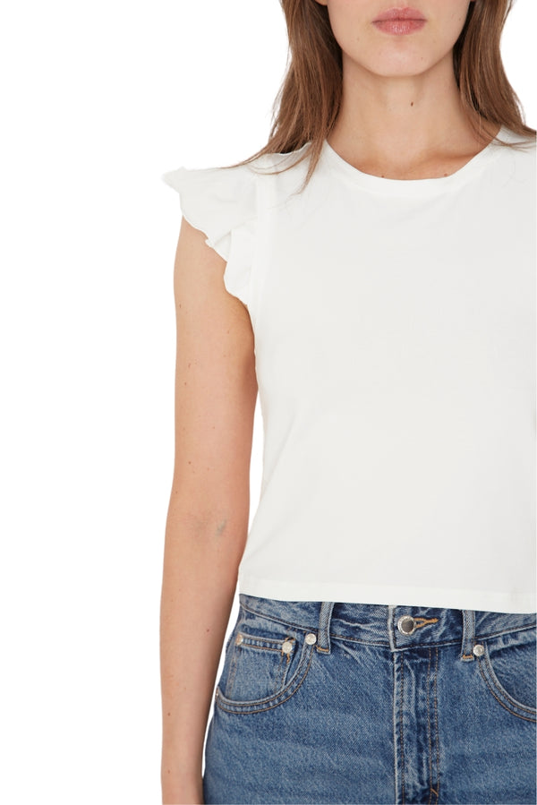 Polera Gracia alitas III blanca