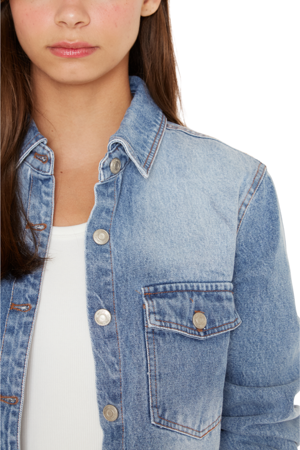 Camisa Porter Bolsillos azul