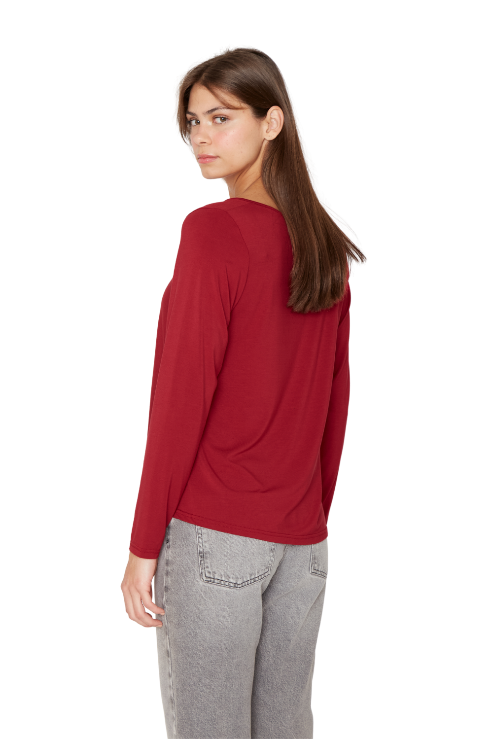Polera Frida cherry