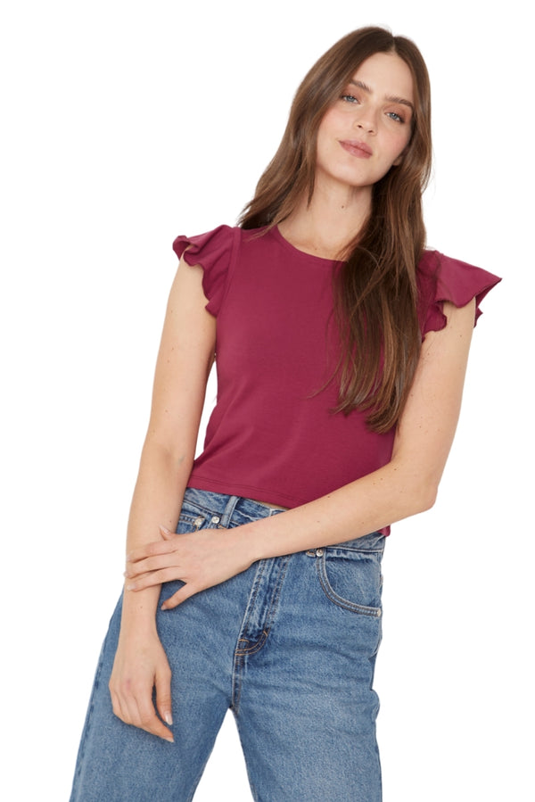 Polera Gracia alitas III uva