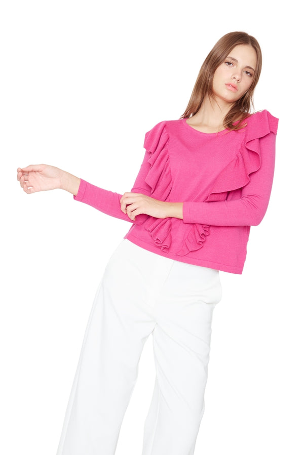Chaleco Celine fucsia