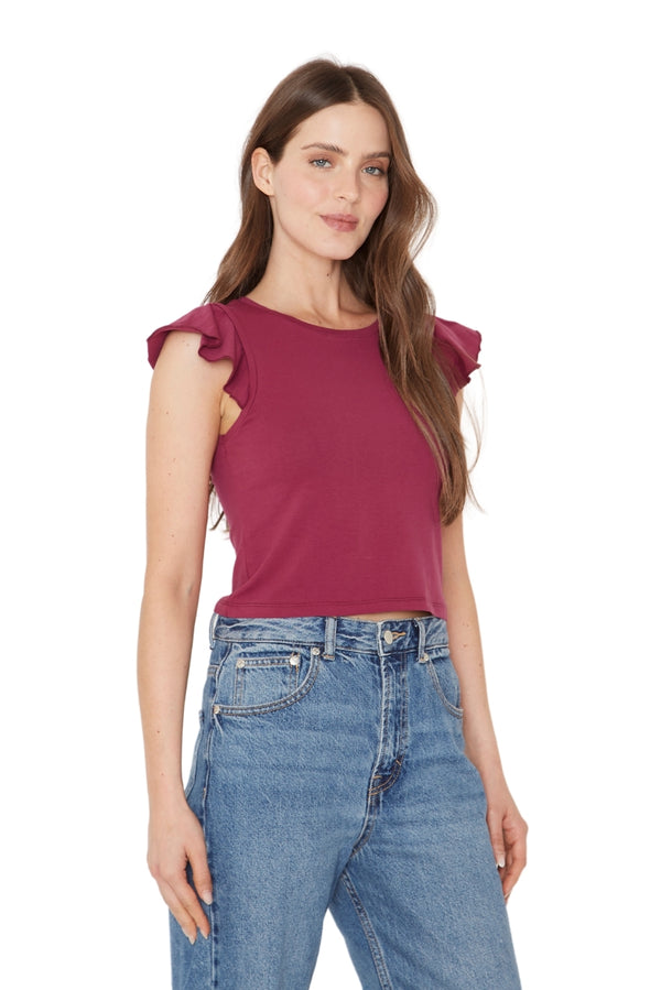 Polera Gracia alitas III uva