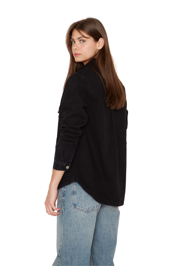 Camisa Porter Bolsillos negra