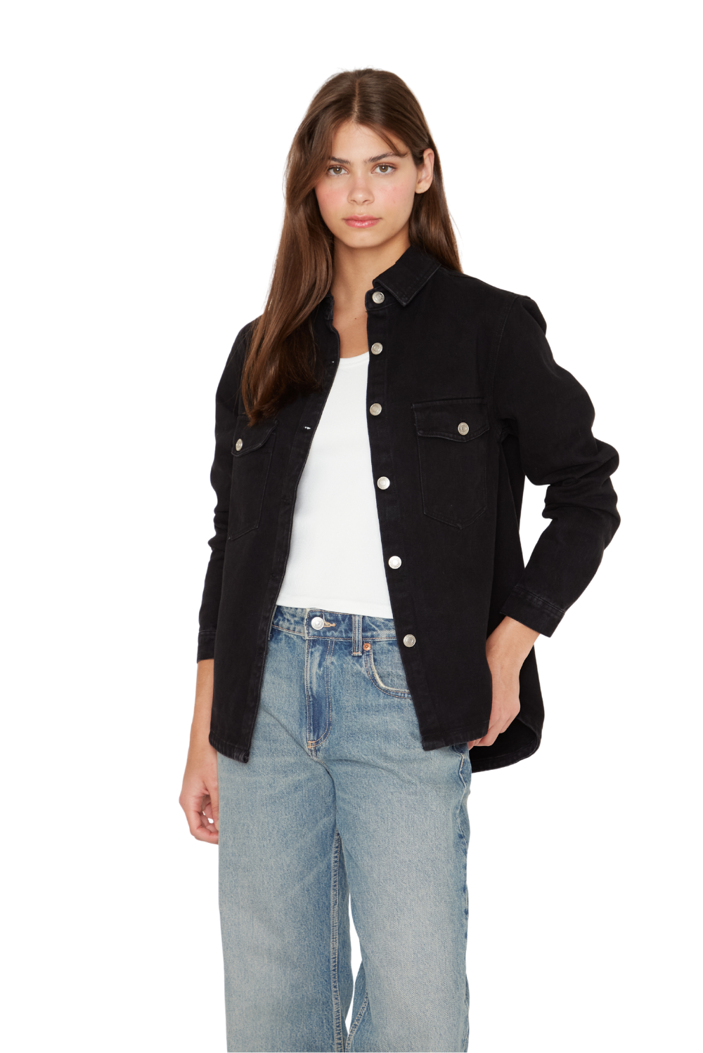 Camisa Porter Bolsillos negra