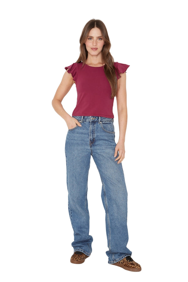 Polera Gracia alitas III uva