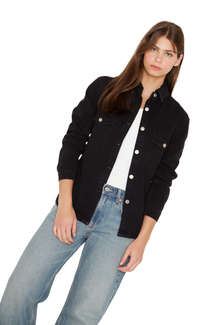 Camisa Porter Bolsillos negra