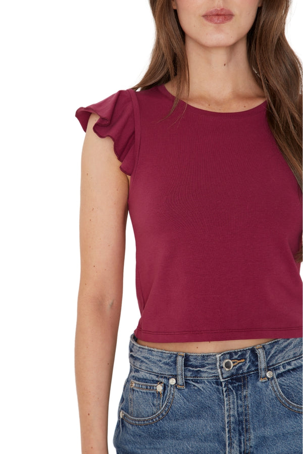 Polera Gracia alitas III uva