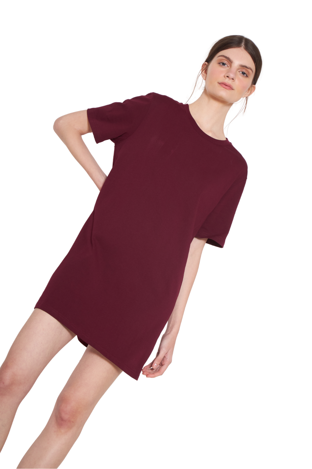 Vestido Aspen burdeo