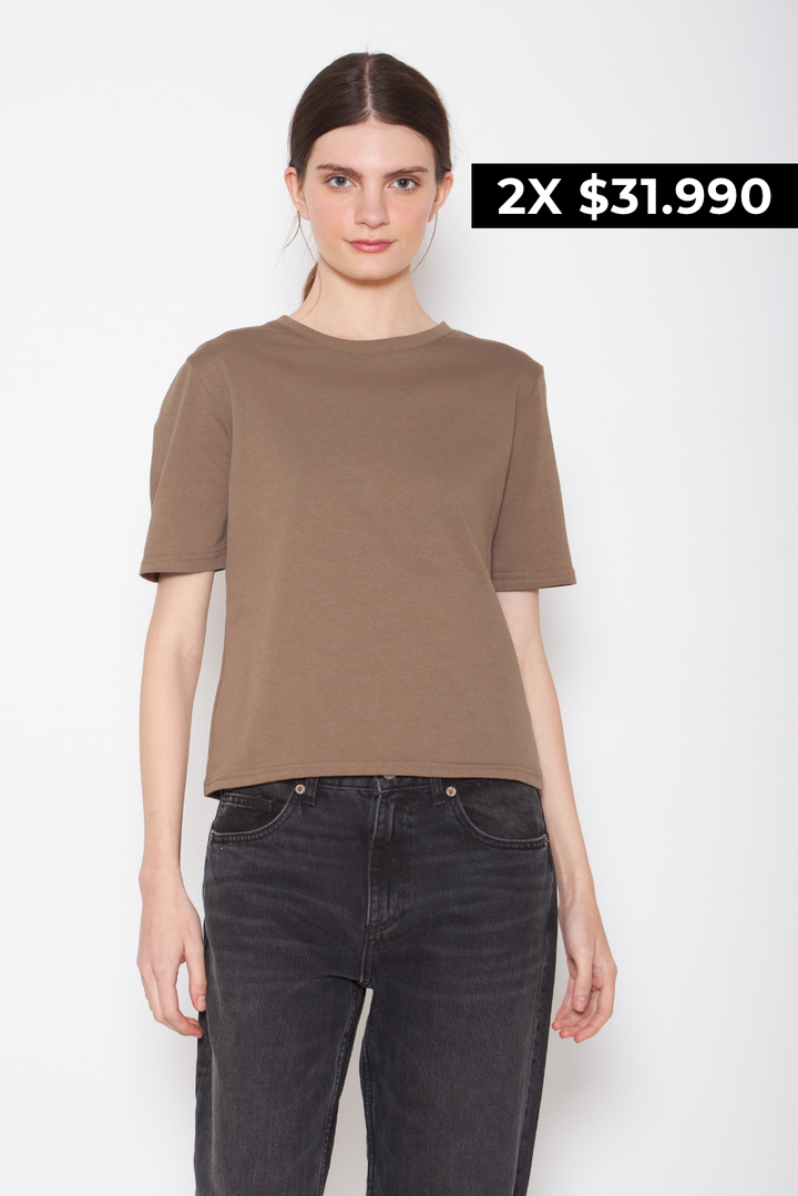 Polera Jacinta café