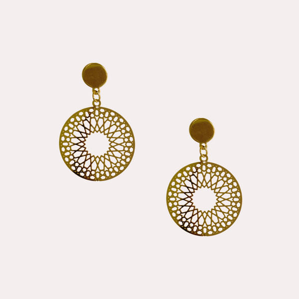 Aros Circulares étnicos dorado